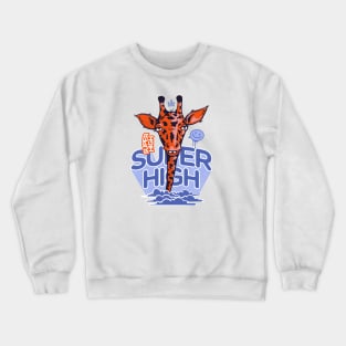 Super High Giraffe Crewneck Sweatshirt